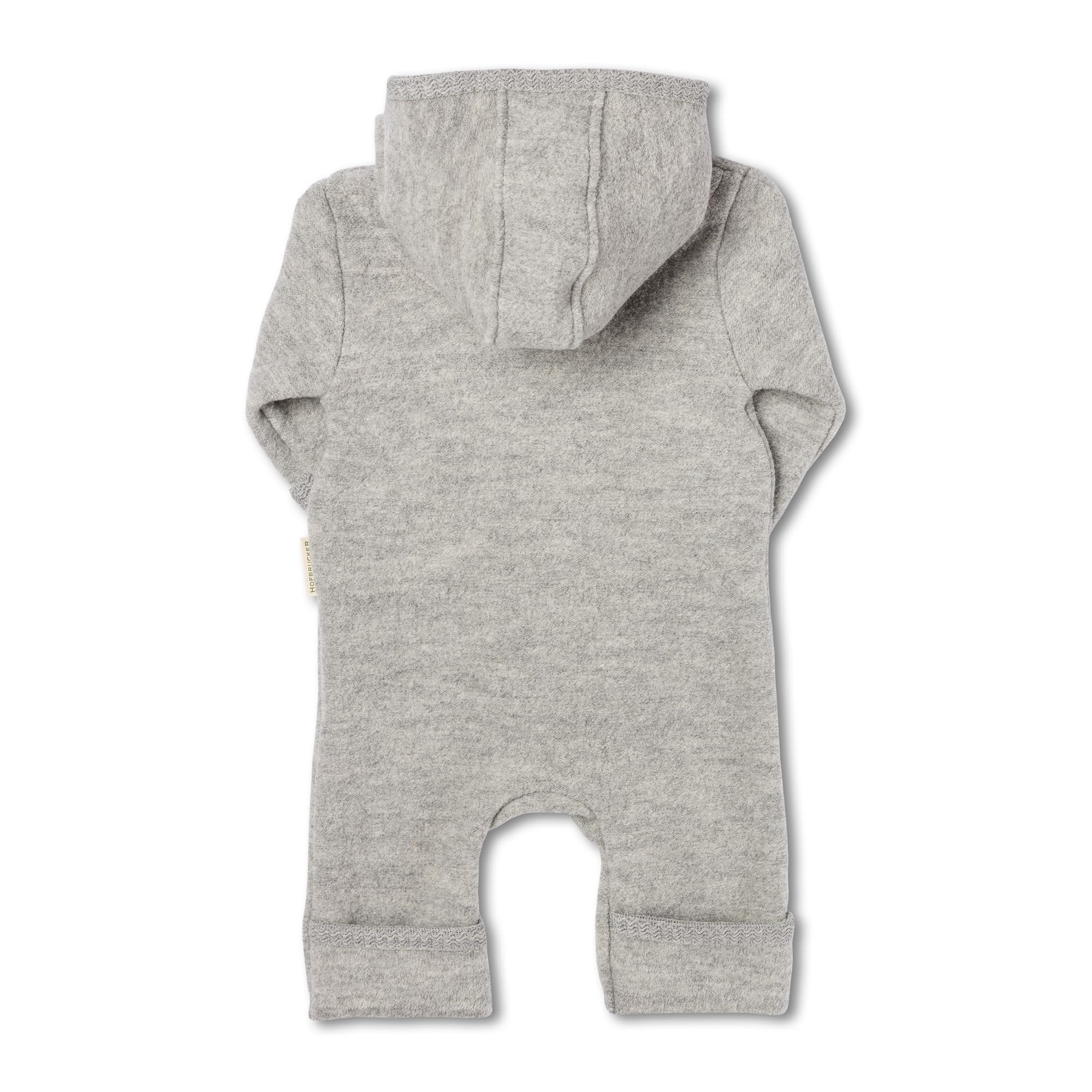 Hofbrucker WOLL WALKOVERALLl | 100% lana vergine merino con chiusura lampo | Morbido e resistente costume da passeggio per neonati | Per autunno inverno e primavera