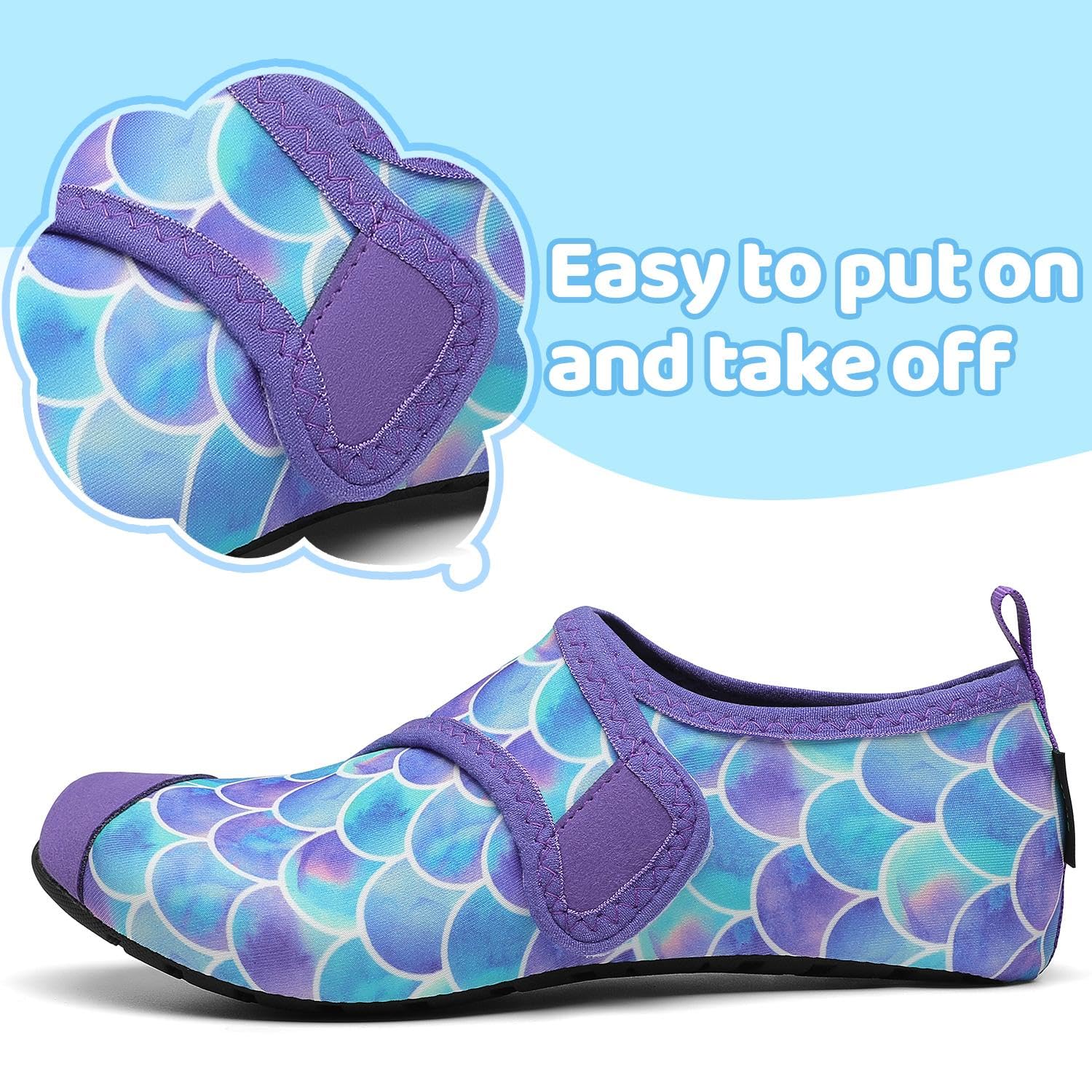 SAGUARO Escarpines Niño Niña Ligero Zapatos de Agua Flexible Transpirable Secado Rápido Calcetines para Piscina-Touch X