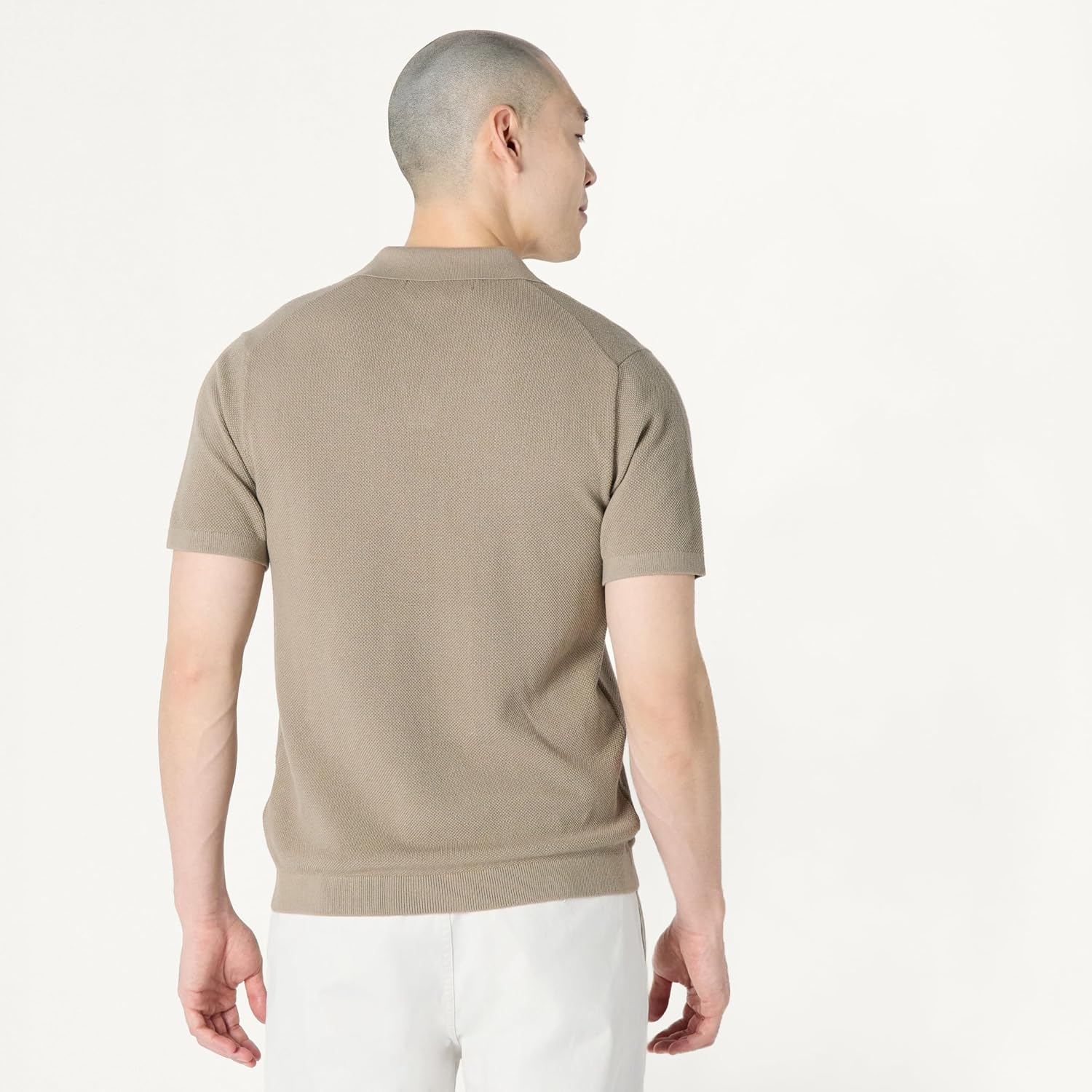 Amazon Essentials Men's Regular-Fit Short-Sleeve Breathable Knit Polo Sweater