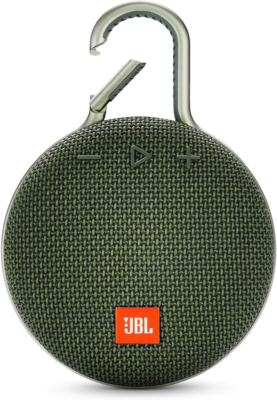 JBL Clip 3 Portable Waterproof Wireless Bluetooth Speaker - Forest Green