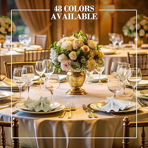 Miniatura 33 de Ultimate Textile -1 docena - Reversible Shantung Satin - Majestic - Servilletas de tela Majestic de 17 x 17 pulgadas color azul pizarra