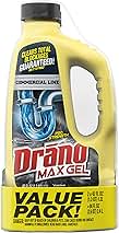 Max Gel Drain Clog Remover and Cleaner for Shower or Sink Drains, Unclogs and Removes Hair, Soap Scum, Blockages, Commercial Line, 42 oz (Pack of 2)