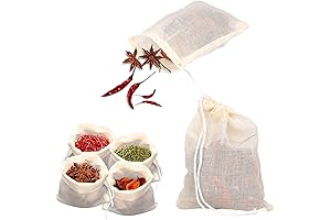 Upgraded 24pcs Spice Drawstring Bags for Cooking