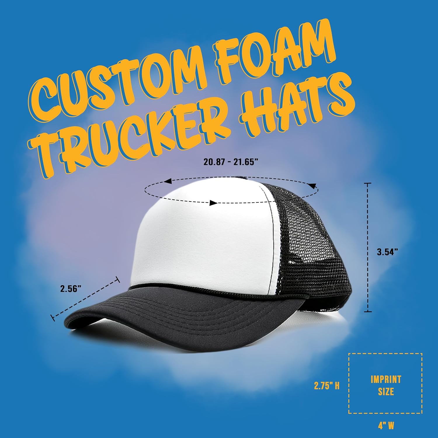 Custom Foam Trucker Hats with Personalized Logo – Lightweight & Stylish Promotional Caps
