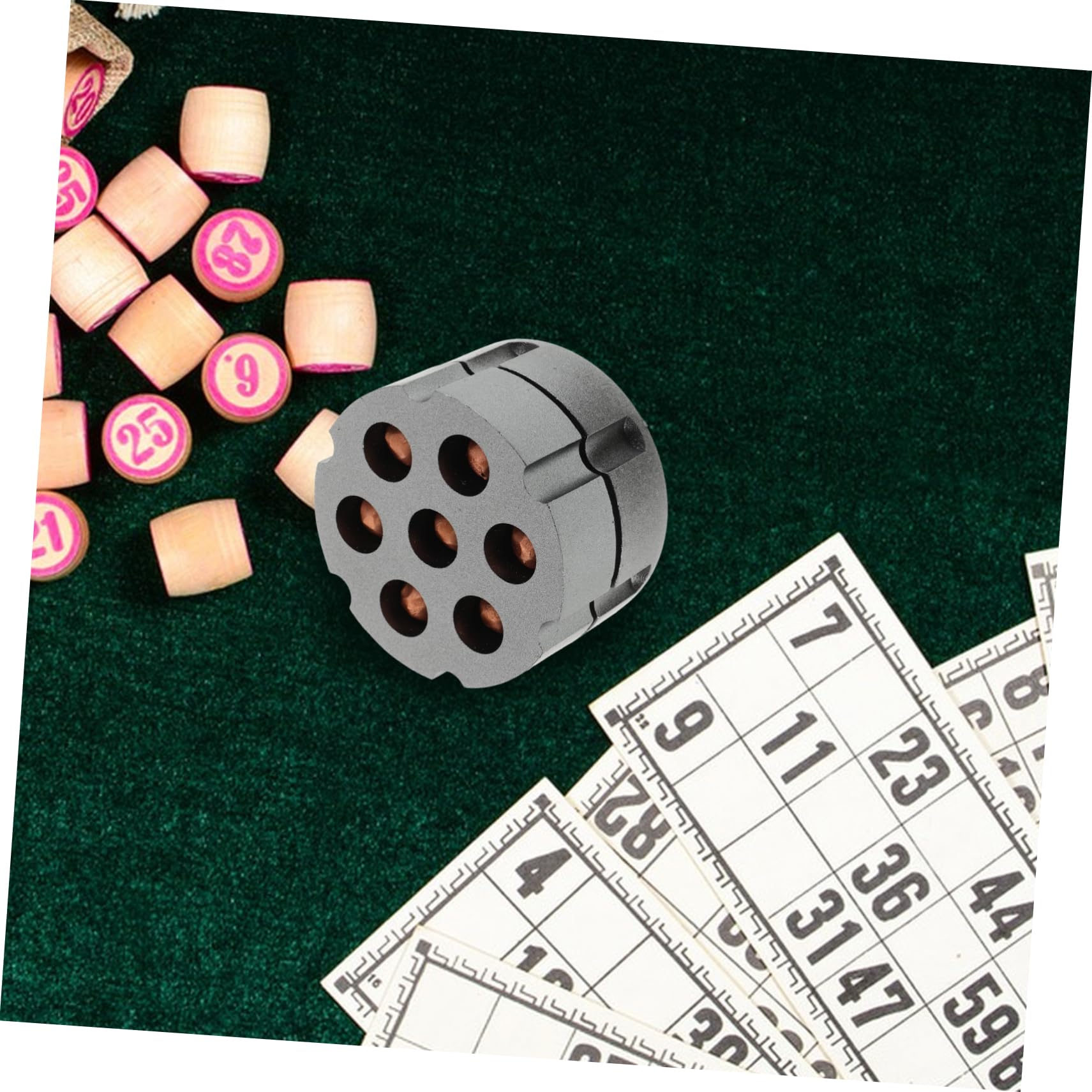 ibasenice Set de Dés Portables avec Base de Jeu de Rôle en Résine 16mm pour Jeux de Société et Soirées à Domicile