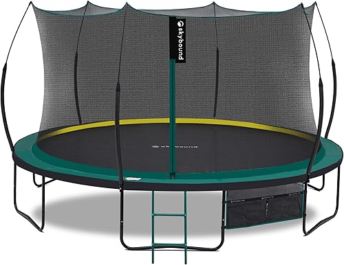 Miniatura 9 de SkyBound Trampolín sin Resortes de 14 PIES 12 PIES 10 PIES 8 PIES 6 PIES para Niños y Adultos - Trampolines Recreativos con Revestimiento