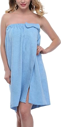 goodmansam Womens Shower Wrap Robes Spa Body Wrap Bathrobe Ultra Absorbent Cover up Towels