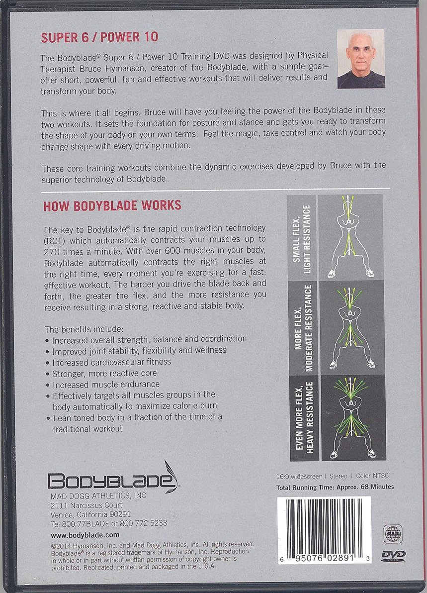 Bodyblade Super 6 / Power 10 DVD Workout