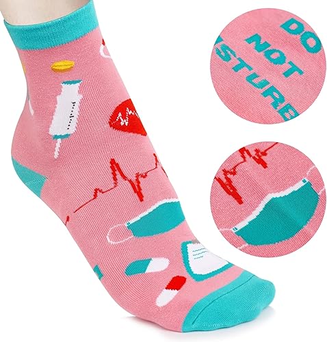 Miniatura 10 de Regalos para enfermeras para mujeres, regalos de enfermera, regalos de Navidad para enfermeras, vasos de vidrio y calcetín para enfermera,