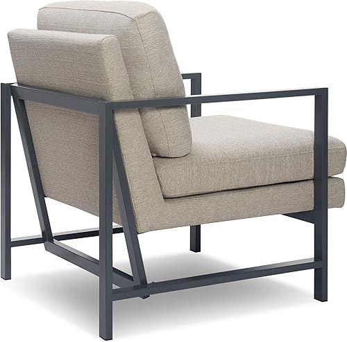 Miniatura 14 de Tommy Hilfiger Russell - Silla Accent, respaldo de almohada medio-suave, sillón moderno e industrial de mediados de siglo, cómoda silla de descanso