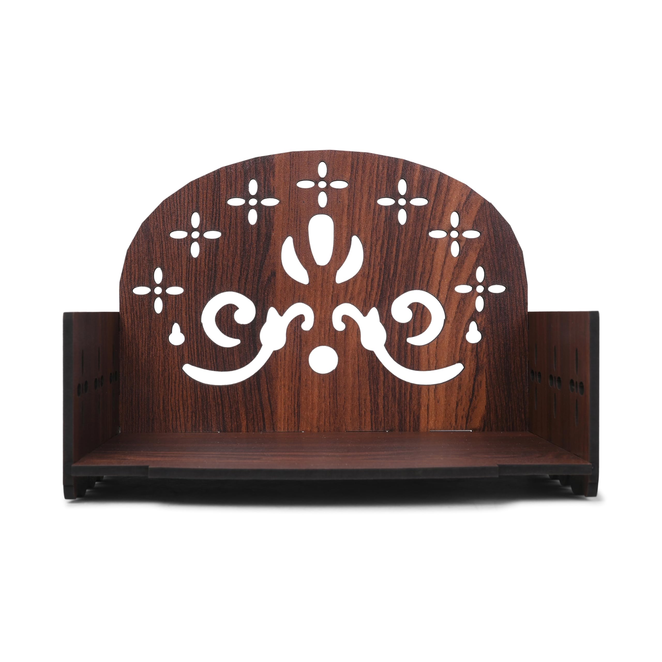 Gojeeva Engineered Wood Hand crafted Unique Pattern Home Temple For Puja Temple for Home and Office l Puja Stand l Wooden Mandir, Puja Shelve, Designer Wooden Shelve, Prayer Shelve (Brown) (Pack Of 1) (B0D7CCD8BP) Amazon Price History, Amazon Price Tracker