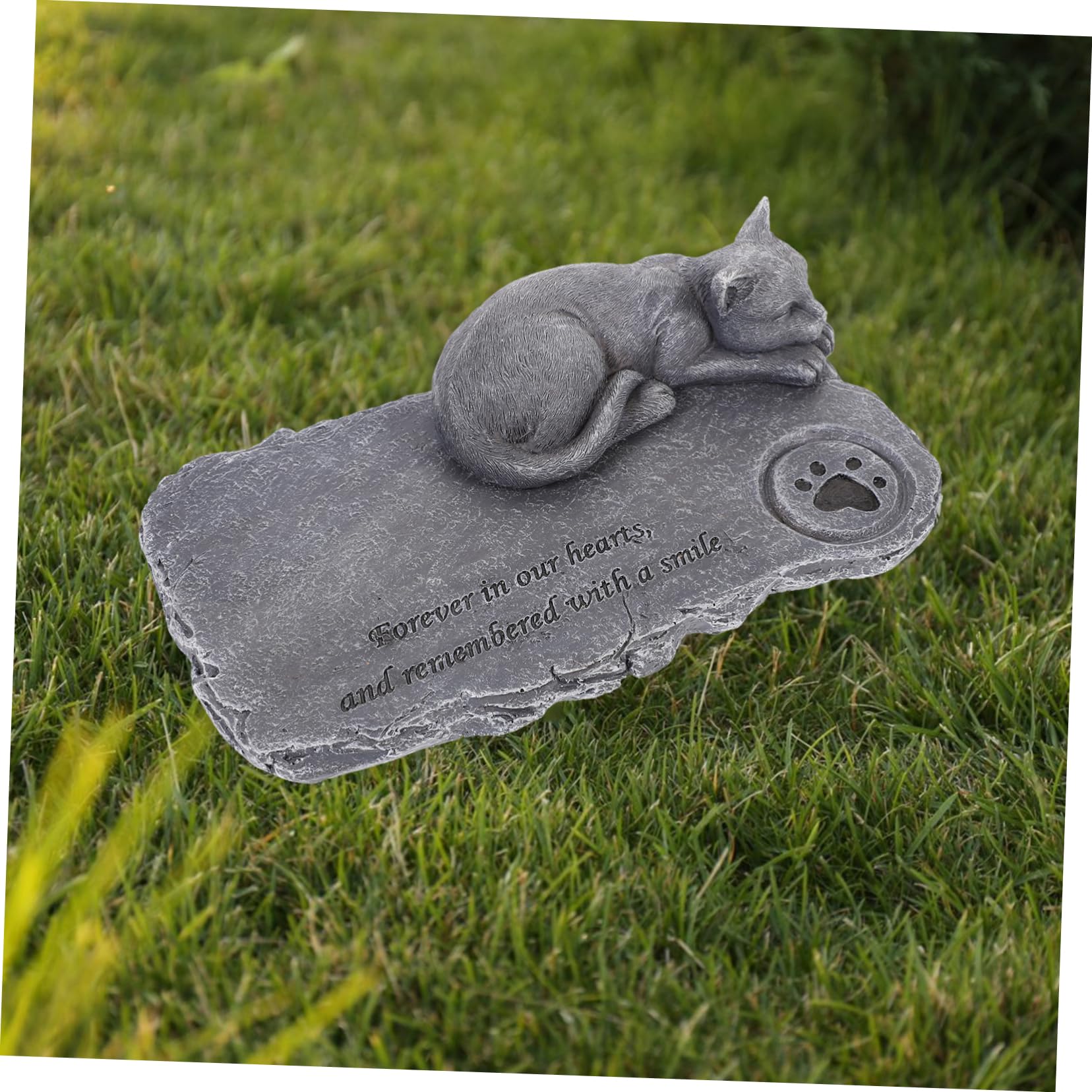 Estatua De Piedra Conmemorativa para Mascotas Figura De Jardín para El Recuerdo