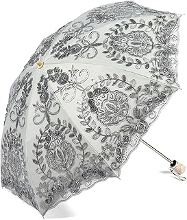 Sponsored Ad - LCY Ladies Anti-UV Lace Embroidery Sun Parasol Folding Umbrella Wedding Umbrella
