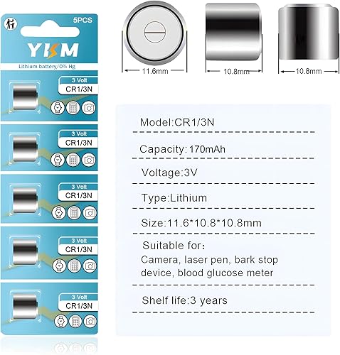 Miniatura 2 de CR13N 3V Lithium Batteries CR 13N DL13N CR-13N 2L76 for Laser Sight Dog Collar 170mAh 5 Pack