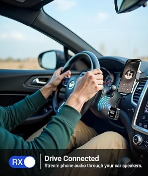 Syntech Airplane Bluetooth Transmitter 5.4 for 2 Headphones, HD Display