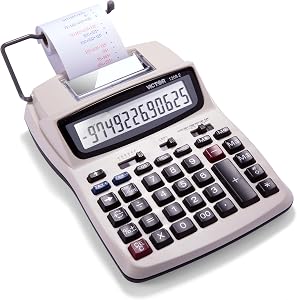 Victor Technology 1208-2 Business Calculator, White