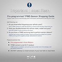 Vista 6 de MORESENSOR Compact PRO Series - Sensor de presión de neumáticos TPMS de 433 MHz Preprogramado para modelos seleccionados de más de 30 marcas