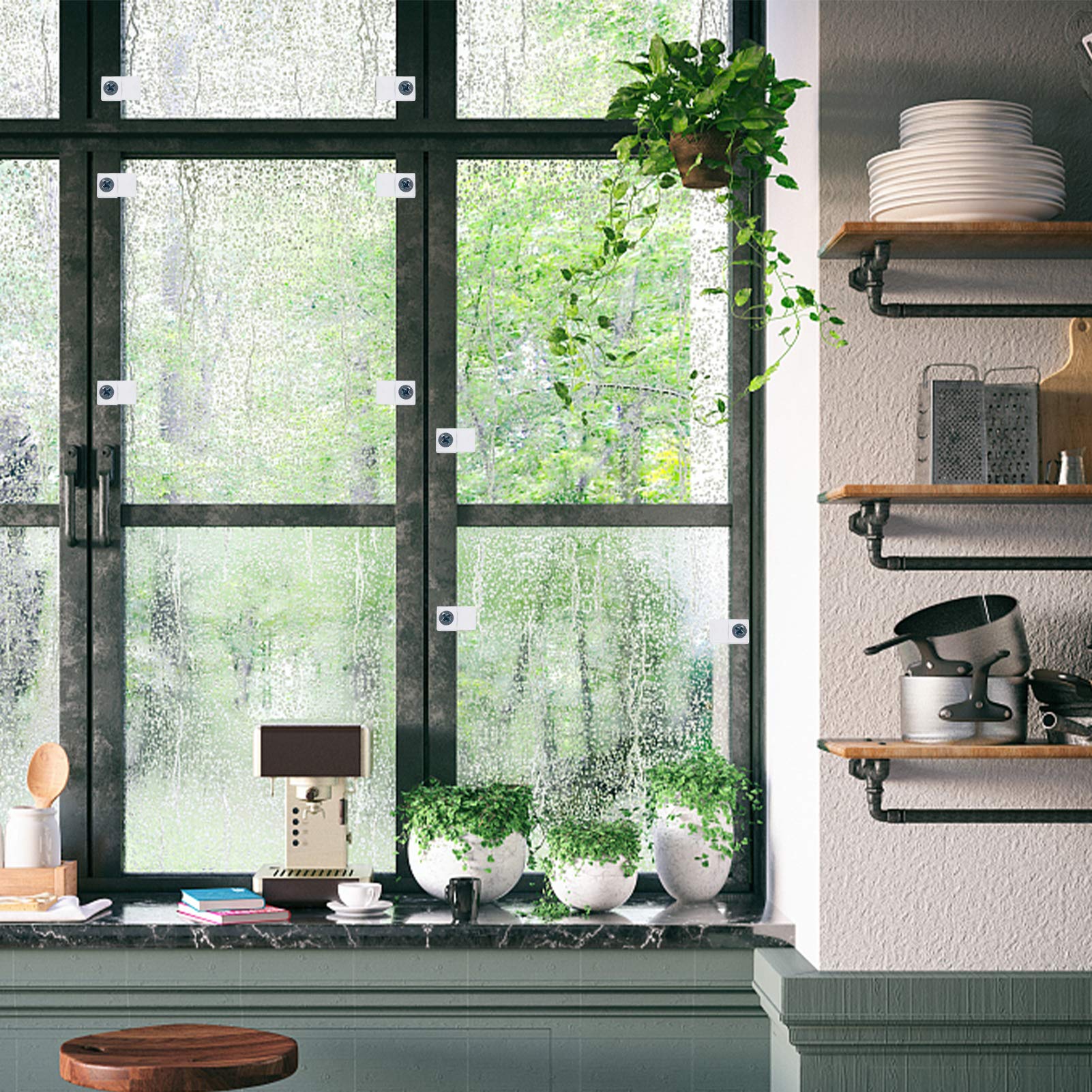 Kit 20 Clip Fermavetro Trasparenti - Con Viti Per Armadi E Porte - Foto 9