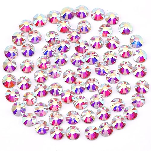 Novani 1440 diamantes de imitación de cristal SS16 con parte trasera plana para manualidades, uñas, bolsas de maquillaje y decoración de zapatos