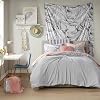 Comfort Spaces 17 Piece Bed in A Bag Comforter Set Include Sheets with 2 Side Pockets - All Season Cozy Bedding and Bedroom Organizer, College Dorm Room Essentials, Full, Kamila, Blush