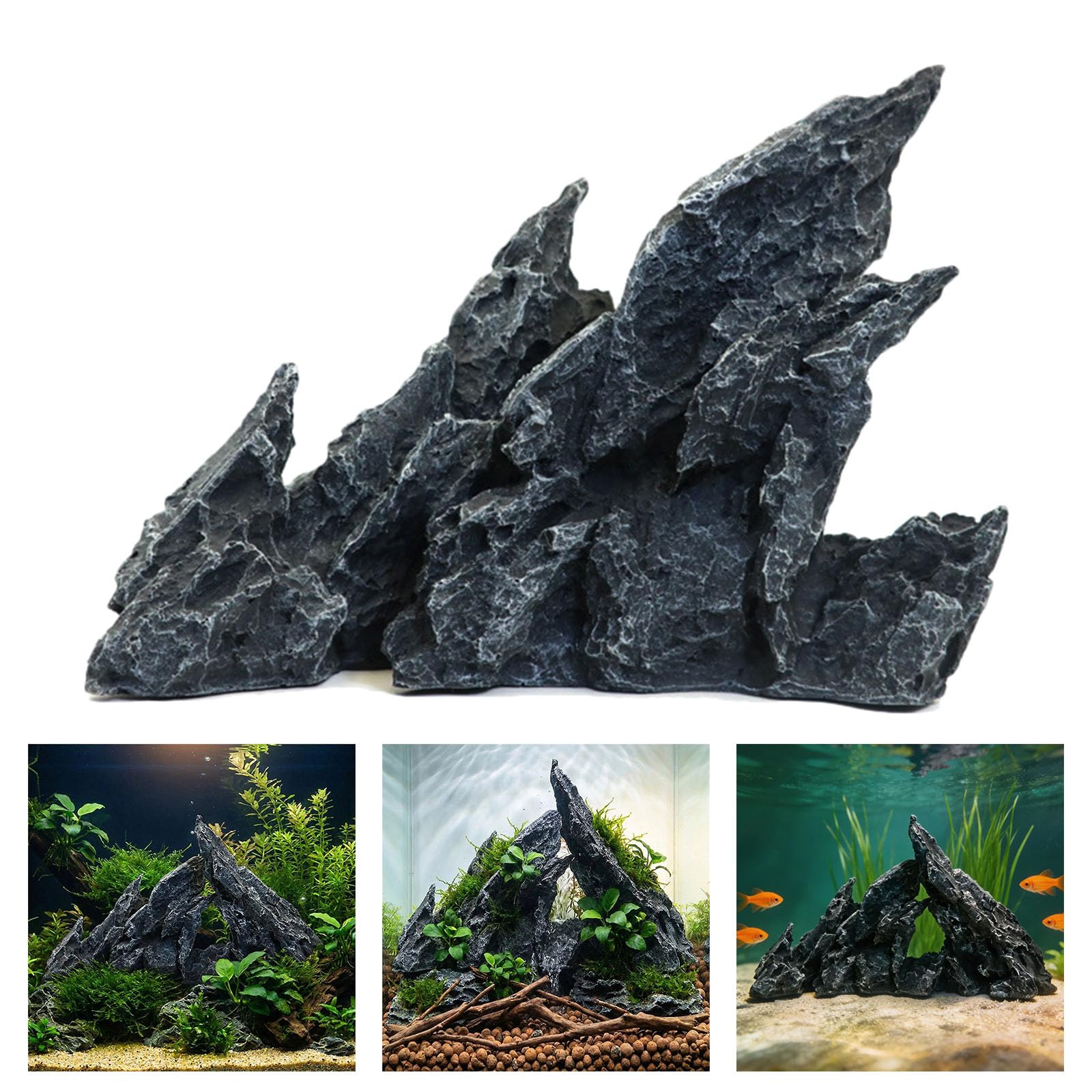 Serbatoi Decorazione Acquari Roccia Dipinto a Mano Acquari Ornamento Bellissime Scene subacquee in Case Uffici Decorazione Pesci Roccia