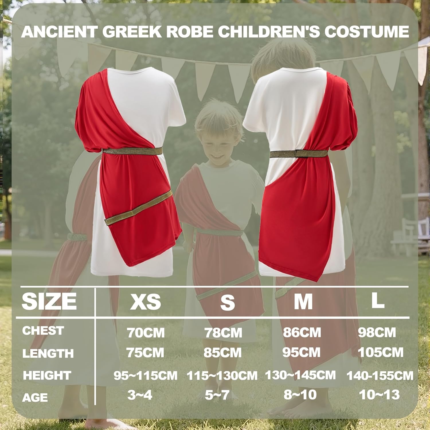 Boys Toga Costume Kids Greek God Roman Party Children's Cosplay - Image 5