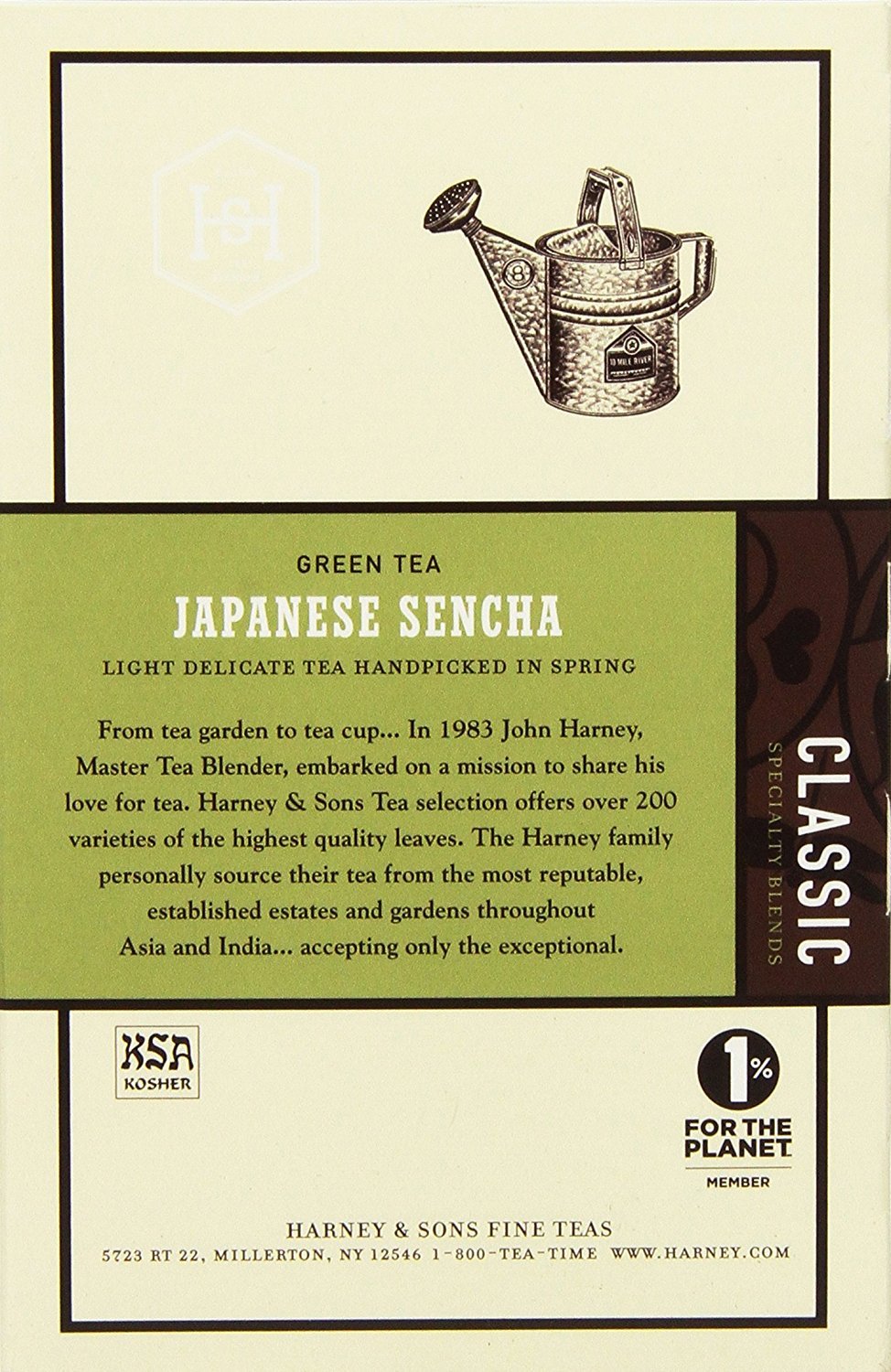 Harney and Sons Sencha Tea, 20 Count