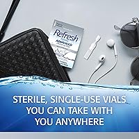 Vista 9 de Refresh Optive Advanced Lubricant Oye Gotas para los ojos secos, sin conservante, 0.01 fl oz contenedores de un solo uso, 30 cuentas