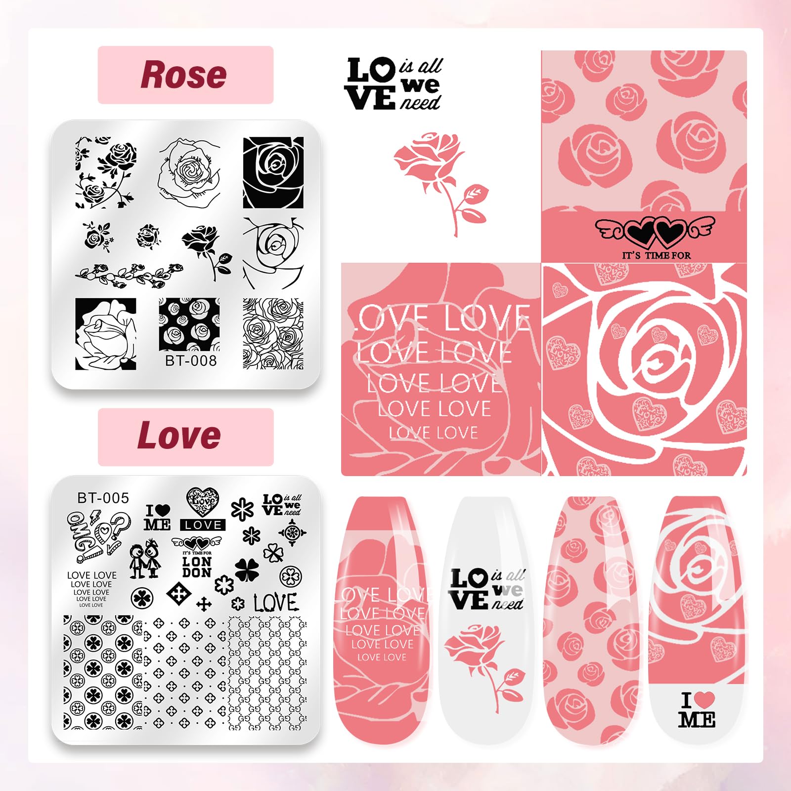 Biutee Nail Art Stamping Kit