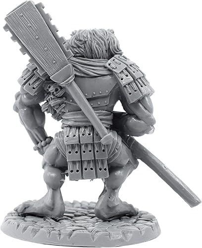 Miniatura 2 de Stonehaven Miniatures Figura miniatura de Oni Troll, 100% resina de uretano, 3.228 in de alto, (para juegos de guerra de mesa a escala de 1.102 in),