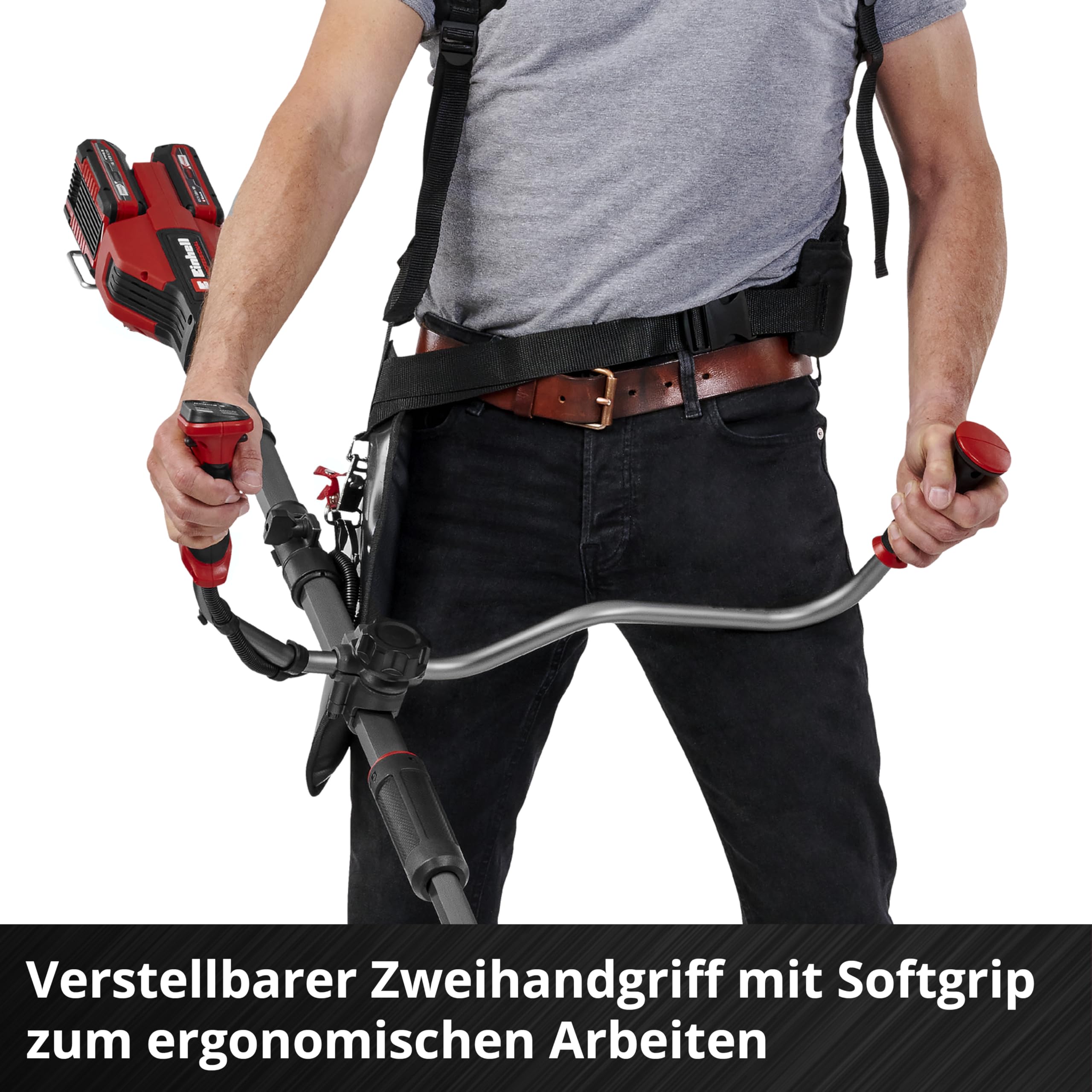 Einhell Professional Akku-Sense GP-BC 36/430 Li BL - Solo Power X-Change (36 V, Brushless, 43 cm Schnittbreite, Doppelfaden mit Tippautomatik, 3-Zahn-Messer, ohne Akku)