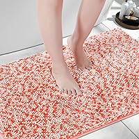 Vista 16 de Yimobra - Tapete de baño de felpilla de 55.1 x 24 pulgadas, microfibra gruesa, absorbente, extrasuave, antideslizante, lavable a máquina, para piso