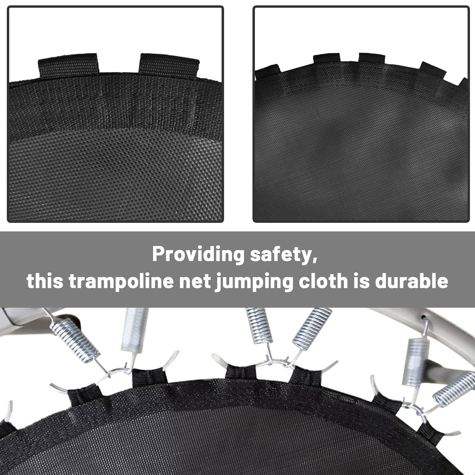 Osłona trampoliny, wymienna mata do skakania na trampolinę, okrągła rama, zewnętrzna mata do wymiany, wodoodporna, odporna na promieniowanie UV, wysoce elastyczna mata do skakania do trampoliny