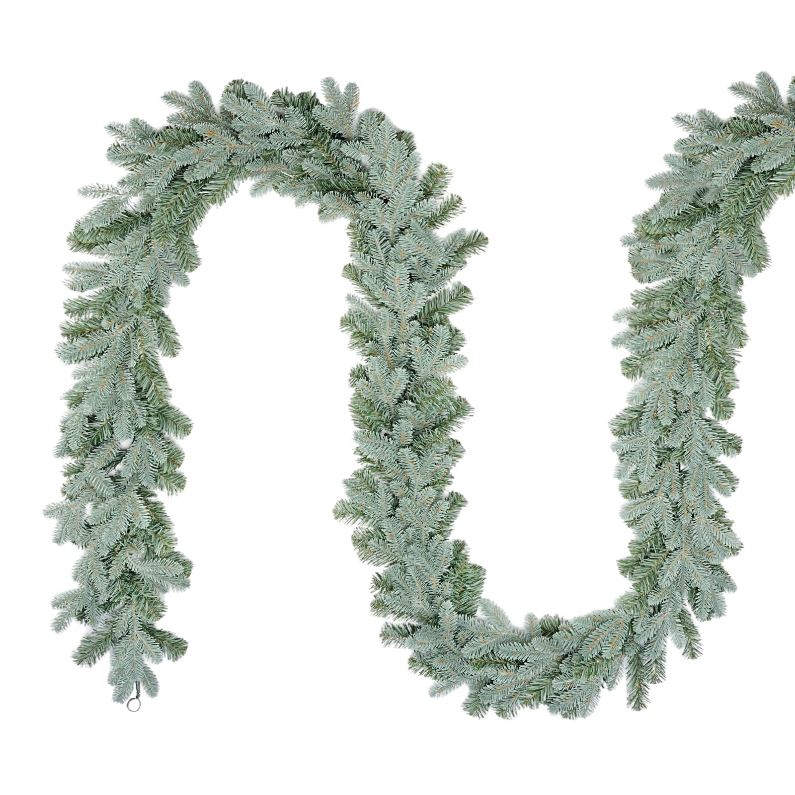 Guirlande de Noël Artificielle SALCAR - 5 m - Gris-Vert Chic - Parfaite pour Décorer Votre Sapin, Porte, Fenêtre et Balcon pour Un Noël Enchanté