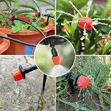 XINGGANG Garden Irrigation System, 340Pcs Adjustable Drip Irrigation Kit, 70m Polyvinyl Chloride Pipe, Automatic Watering for Landscape, Flower Bed and Patio Plants - 6