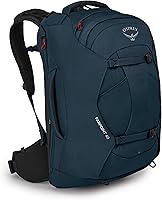 Vista 8 de Osprey Farpoint 70L Mochila de viaje para hombre, azul espacial apagado