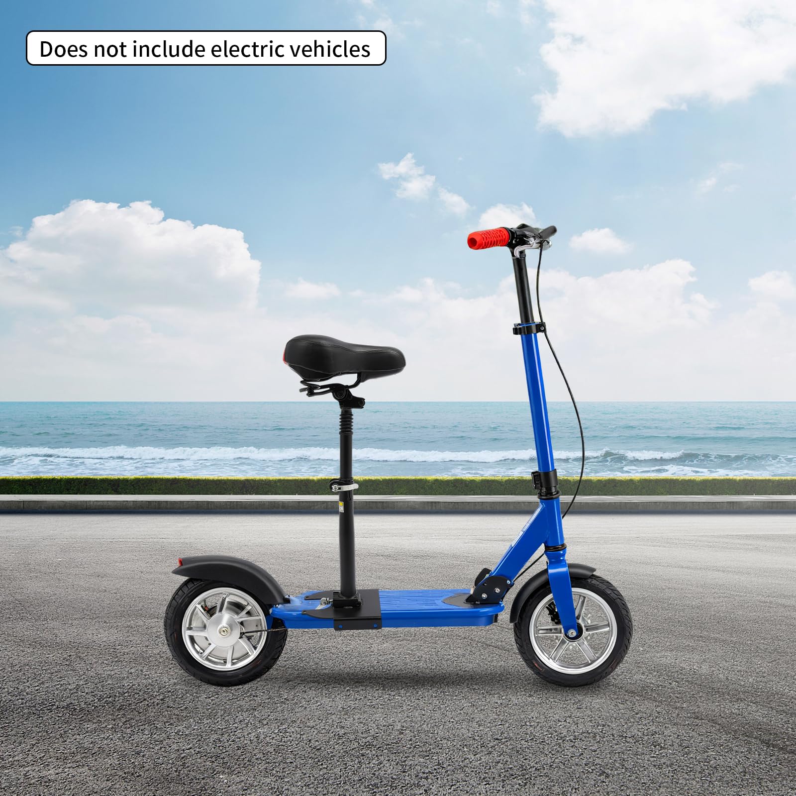 50-68cm Sedile per monopattino elettrico pieghevole, Sella ammortizzatore