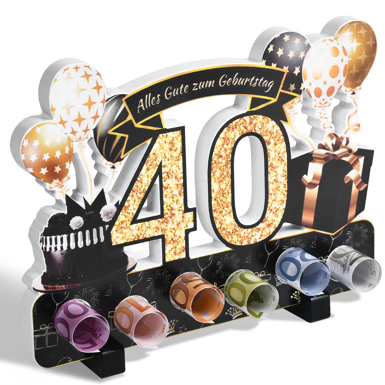 Yibat Geldgeschenke Verpackung zum 70 Geburtstag Mann Frau Geldgeschenke, 70. Geburtstag Frau Mann Aus Holz Deko, für Geburtstag Geschenk, Tischdeko Geburtstag Verwendet Werden