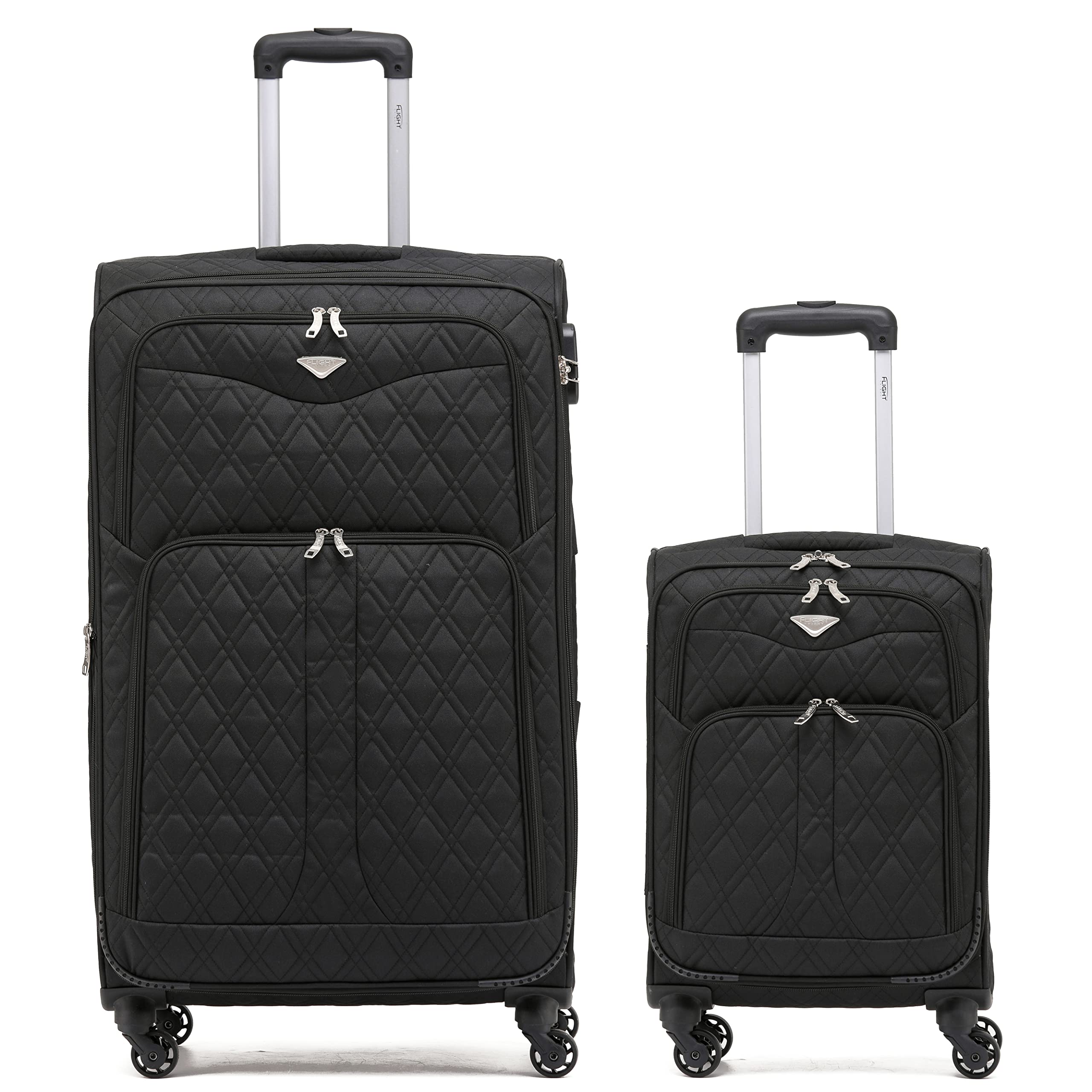 Flight Knight Lightweight 4 Wheel 800D Soft Case Suitcases Anti Crack Cabin & Hold Luggage Options Approved for Over 100 Airlines Including easyJet, BA & Many More! — view 63