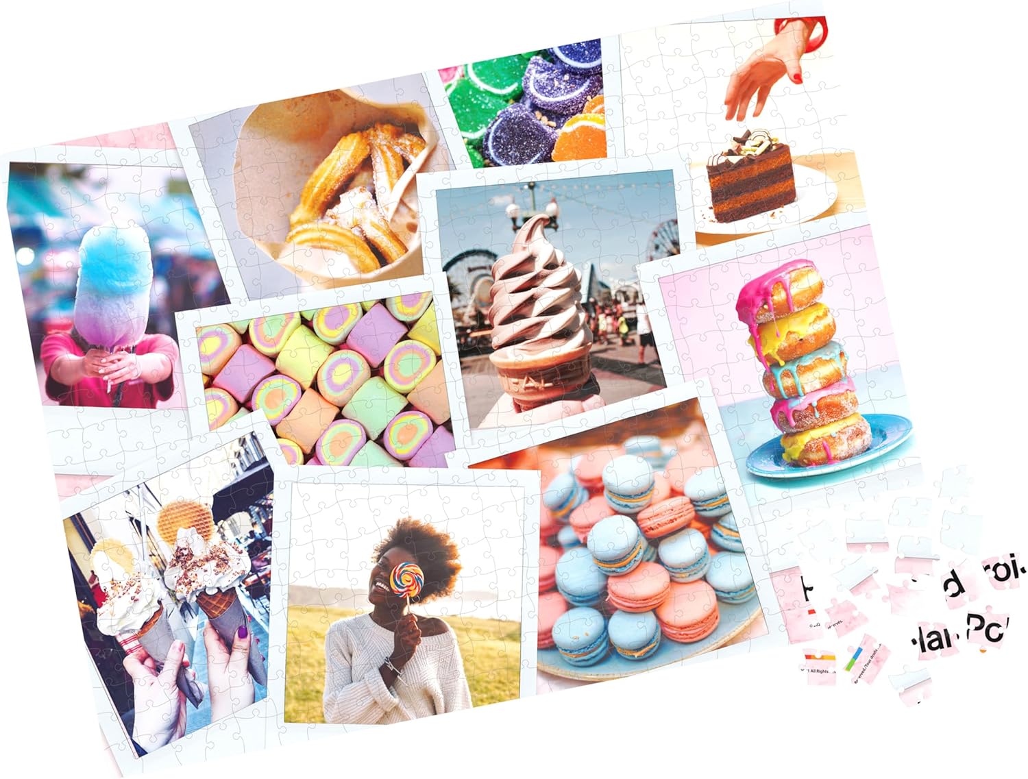 Polaroid, 500-Piece Sweet Treats Jigsaw Puzzle in 3D Tin Container Cool Vintage Retro 70’s Film Camera, for Kids, Teens, and Adults Aged 12 and up