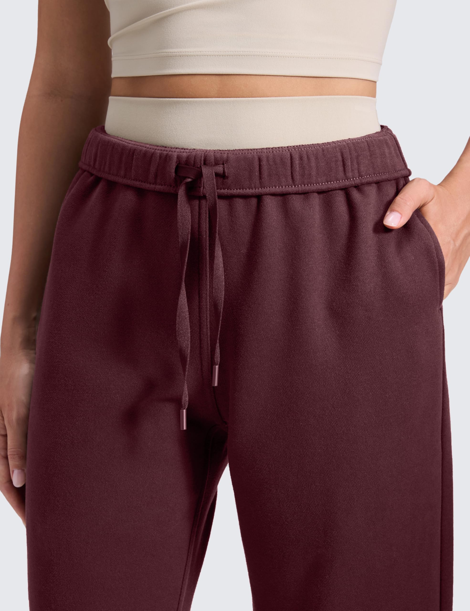 CRZ YOGA Pantalones de Sudadera con Forro Polar
