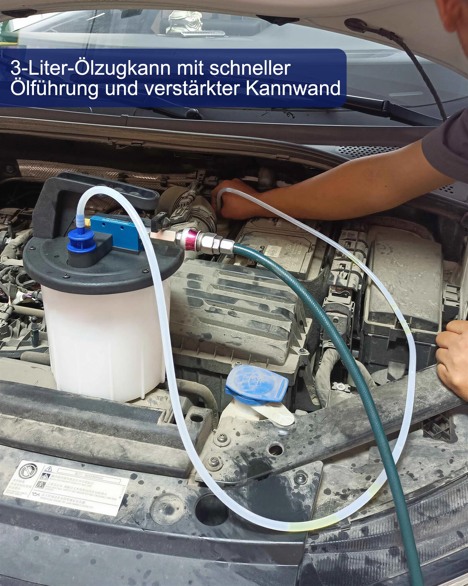 3L Bremsenentlüftungsgerät Set - Starke Saugkraft Bremsen Entlüftungsgerät