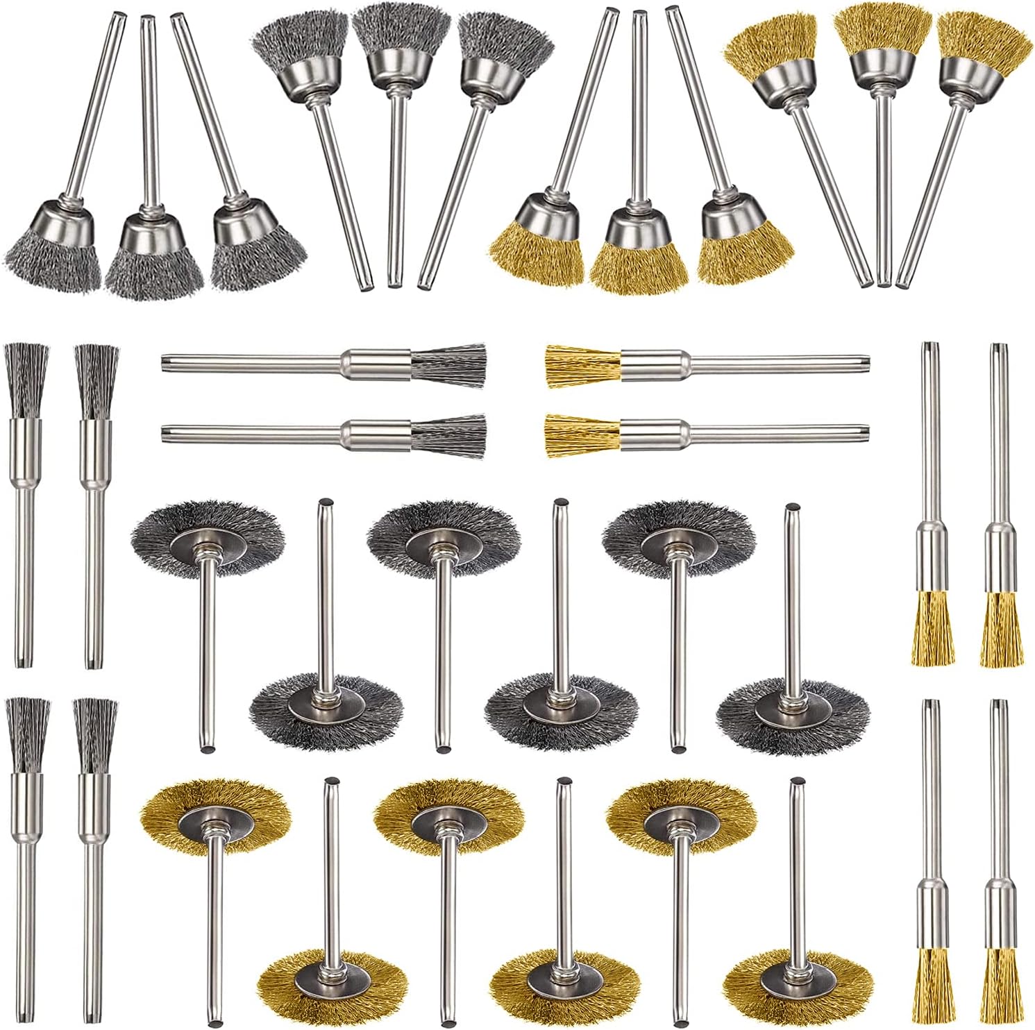 20 Stück Edelstahl Drahtbürste für Bohrer Klein,Drahtbürsten,Mini 20 Stück Edelstahl Drahtbürste für Bohrer Klein,Drahtbürsten,Mini