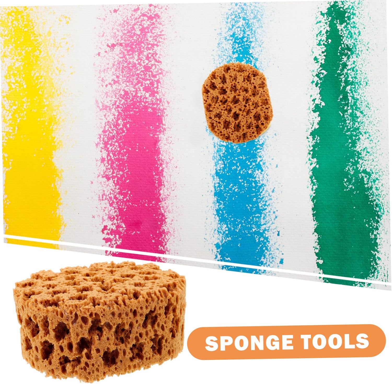 Gadpiparty Seaweed Cotton Brushing Tool Art Painting Sponge Reusable Paint Sponge Brush for Dotting Printing for Arts Crafts