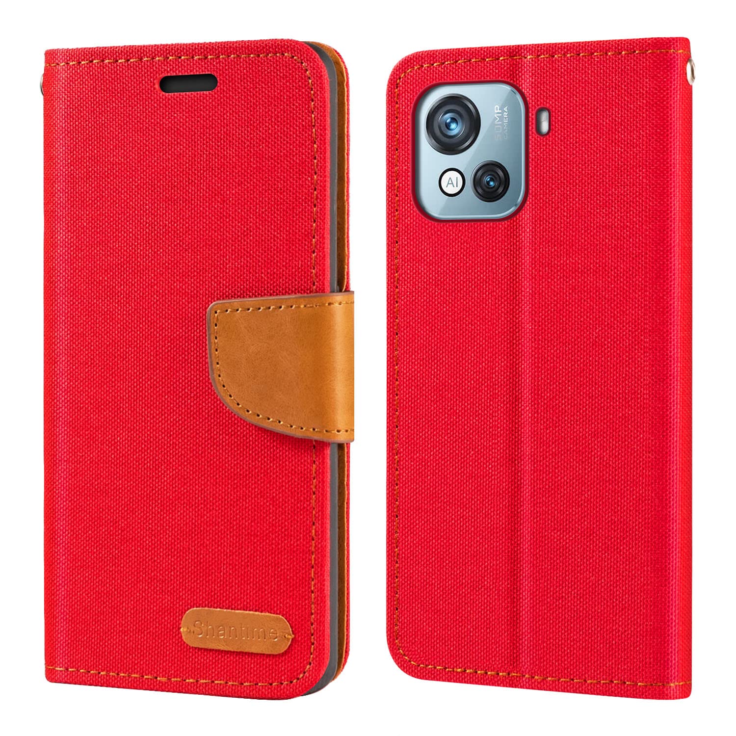 PHASE Cover Pelle per Blackview OSCAL C80 4G, Portafoglio PU Pelle Slot