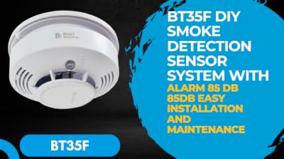 BT35F DIY Smoke Detection Sensor System with Alarm 85 dB 85db
