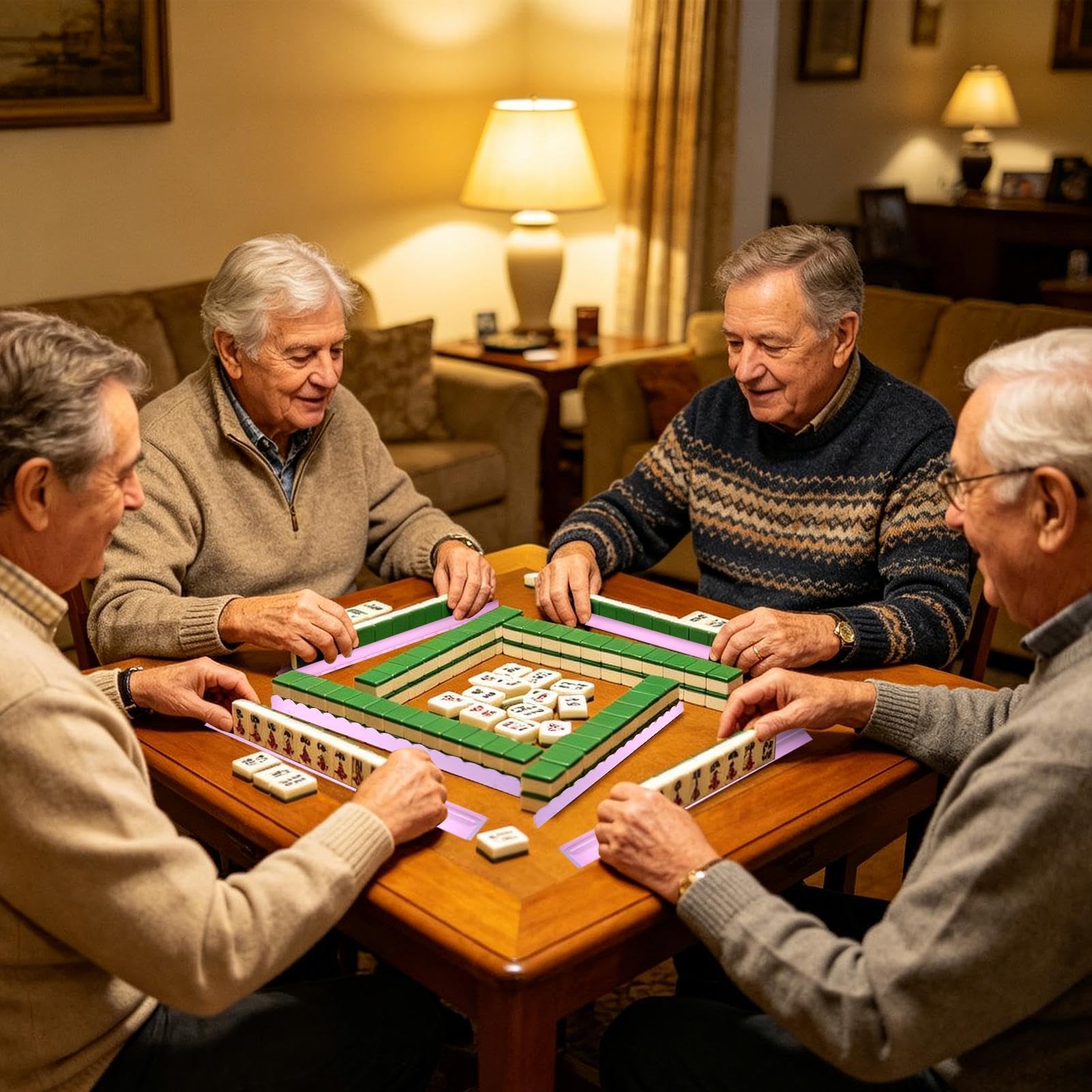 Do Gry W Mahjonga Antypoślizgowy Wytrzymały | Akcesoria Do ów Mahjong Na Nieformalne Spotkania Towarzyskie W Domu Szkoła Na Wakacje I Podróże Kemping Piknik