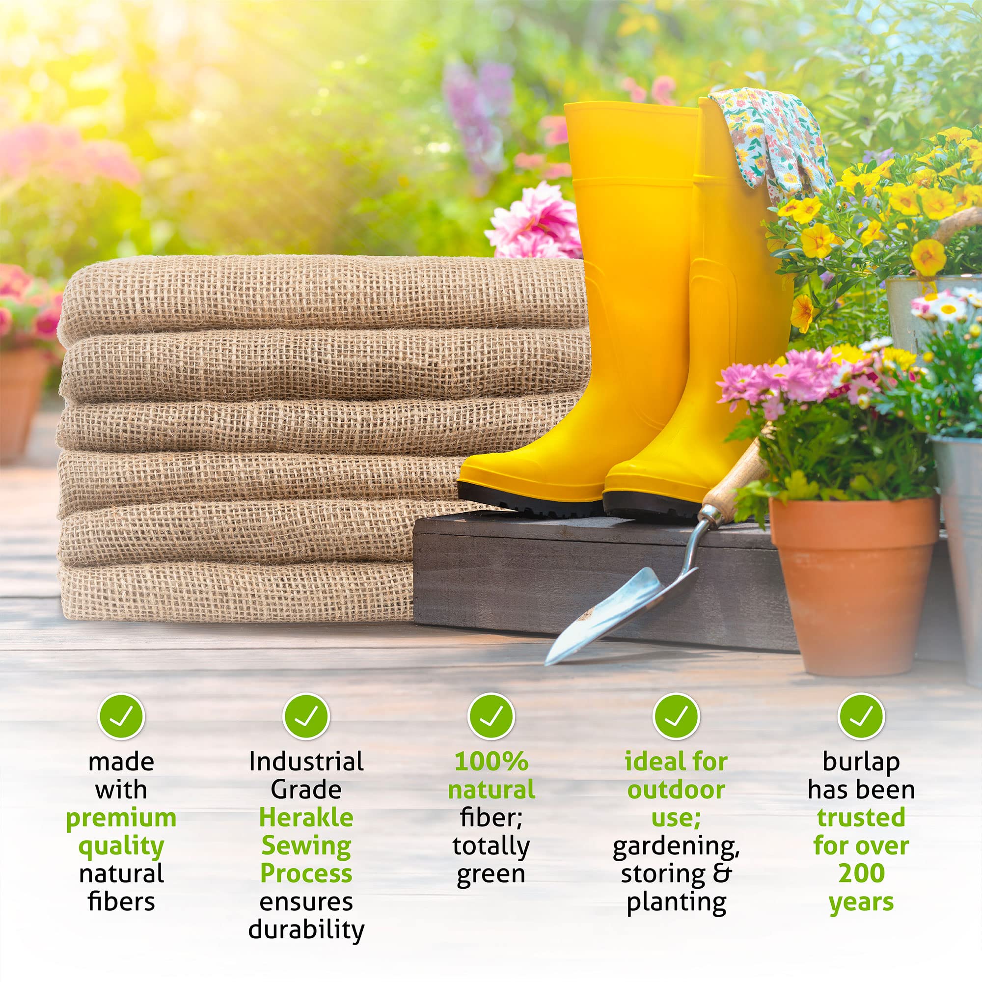 Shop Square De-Scented Burlap Potato Sack Race Bags, Large 23x40 Burlap Bags, Odor Free Outdoor Games for Kids and Adults - Easter, Picnic, Family Reunion, Birthday Party, 4th of July BBQ - Set of 6