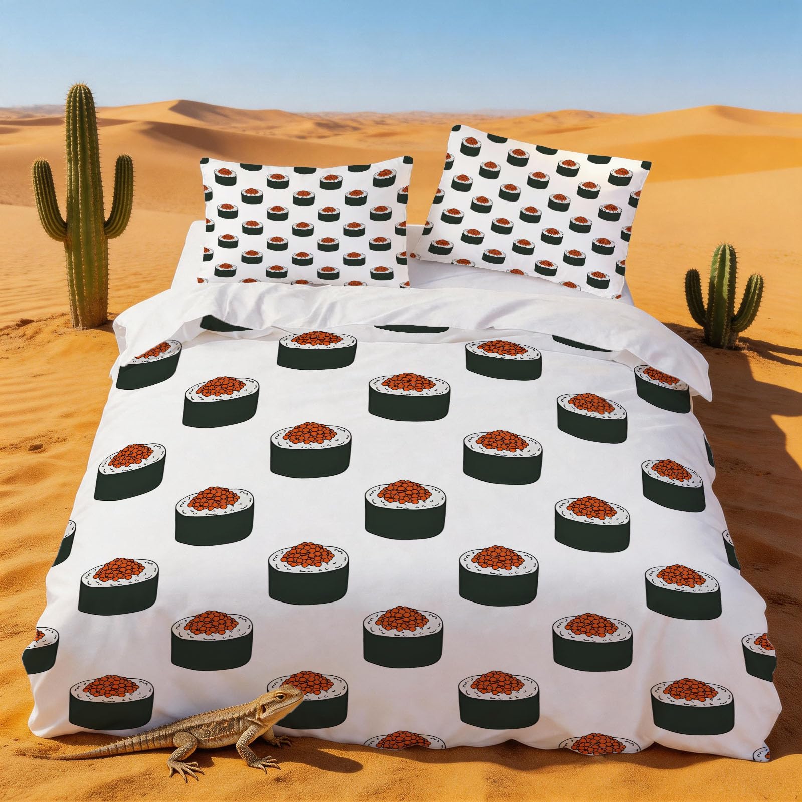 Housse de couette 220x240 sushi pour transformer votre chambre en un cocon de douceur