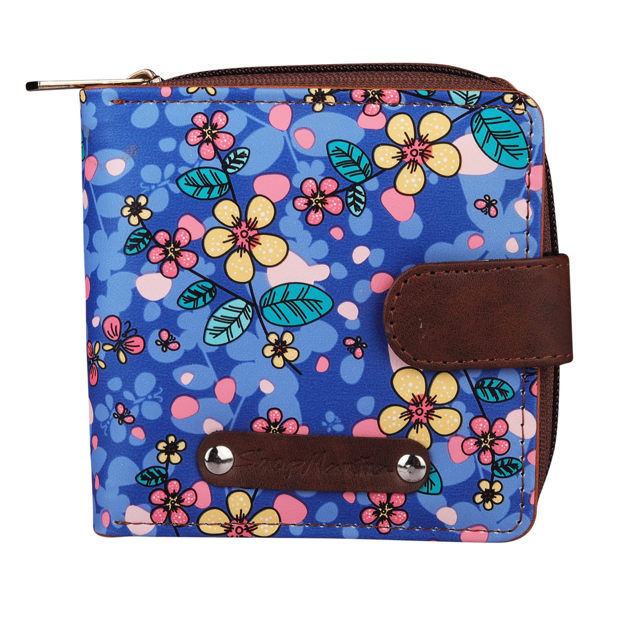 shopmantra Faux Leather Women Purse(light blue)-picture-34